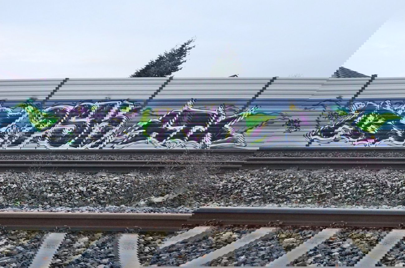Graffiti Bombing in Delmenhorst - Photo by oldenburgcity - abs, psk, atk (2013)