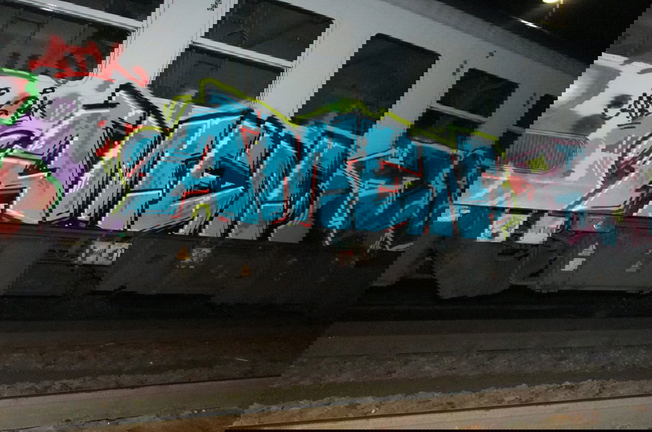 Graffiti Train in Oldenburg - Photo by oldenburgcity - amen (2013)