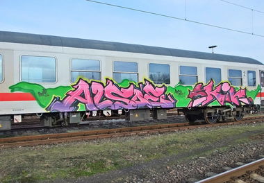 Graffiti Train in Oldenburg - Photo by oldenburgcity - also, alsoe, skin (2014)