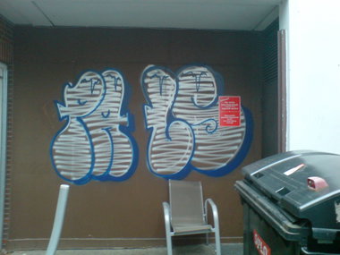 Graffiti Bombing in Oldenburg - Photo by oldenburgcity - pa, ls, pair