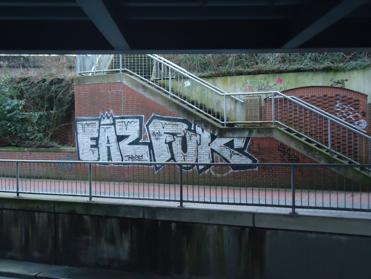 Graffiti Bombing in Oldenburg - Photo by oldenburgcity - eaz, fuk