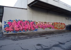 Graffiti Bombing in Oldenburg - Photo by oldenburgcity - amen, also, alsoe (2014)