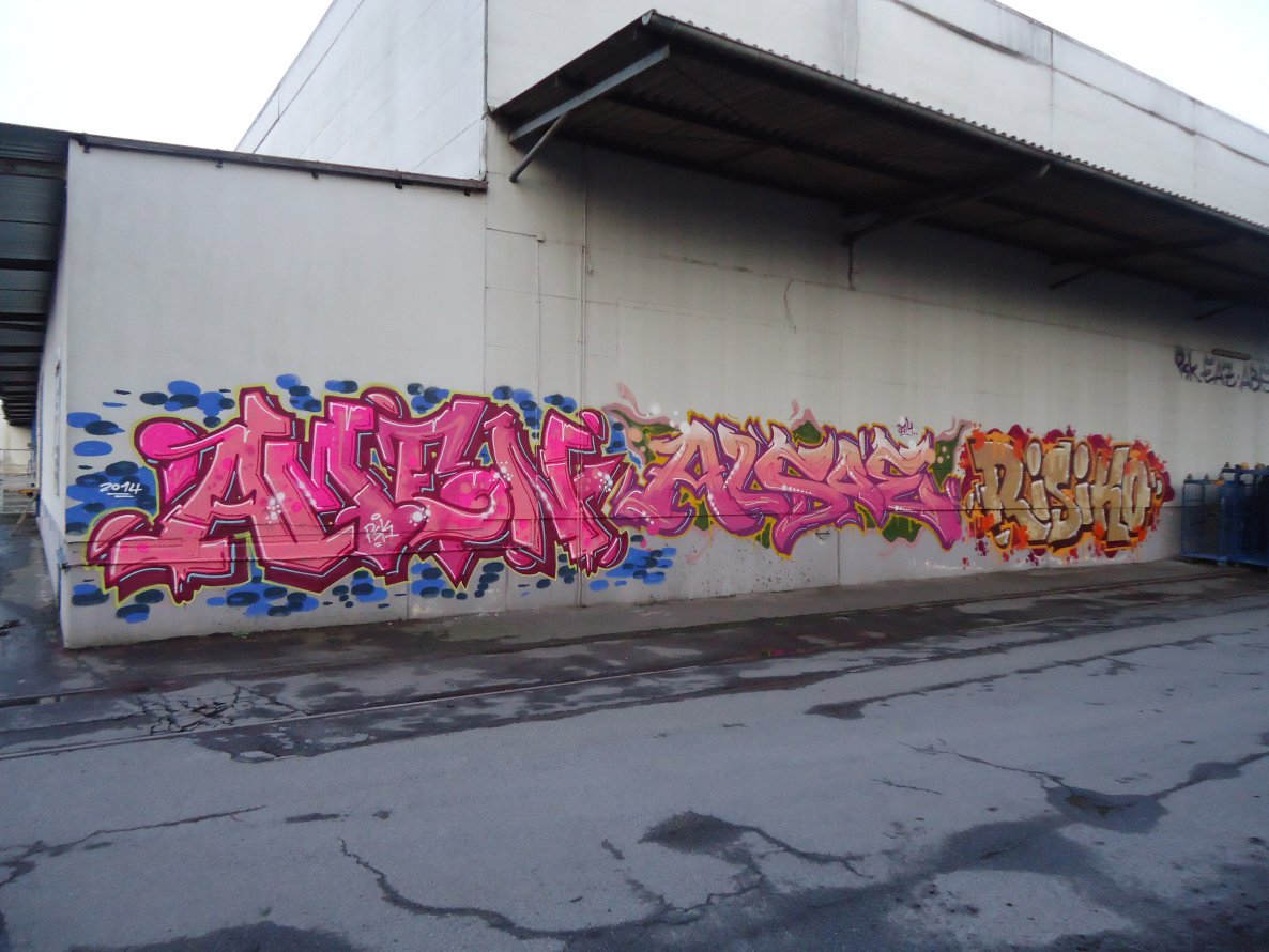 Graffiti Bombing in Oldenburg - Photo by oldenburgcity - amen, also, alsoe (2014)