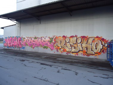 Graffiti Bombing in Oldenburg - Photo by oldenburgcity - amen, also, alsoe (2014)