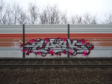 Graffiti Bombing in Delmenhorst - Photo by oldenburgcity - chek, eaz, fuk (2014)