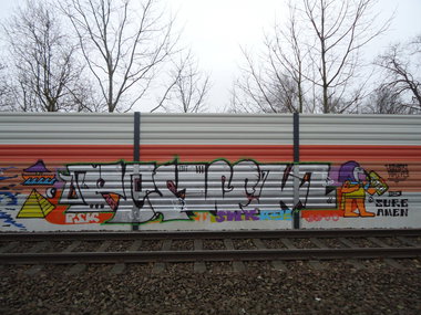 Graffiti Bombing in Delmenhorst - Photo by oldenburgcity - pswk, psk, swk (2014)