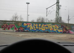 Graffiti Bombing in Bremen - Photo by oldenburgcity - swk, rillerz, rlz (2014)