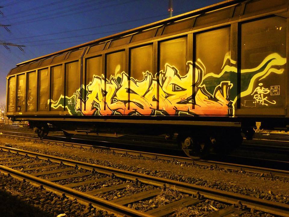 Graffiti Train in Bremen - Photo by oldenburgcity - alsoe (2014)
