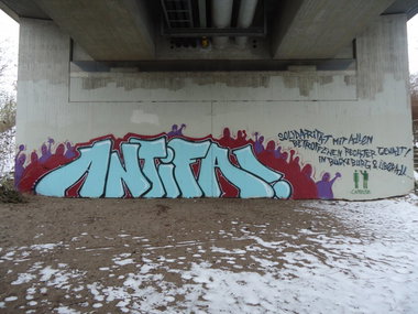 Graffiti Bombing in Oldenburg - Photo by oldenburgcity - antifa (2012)