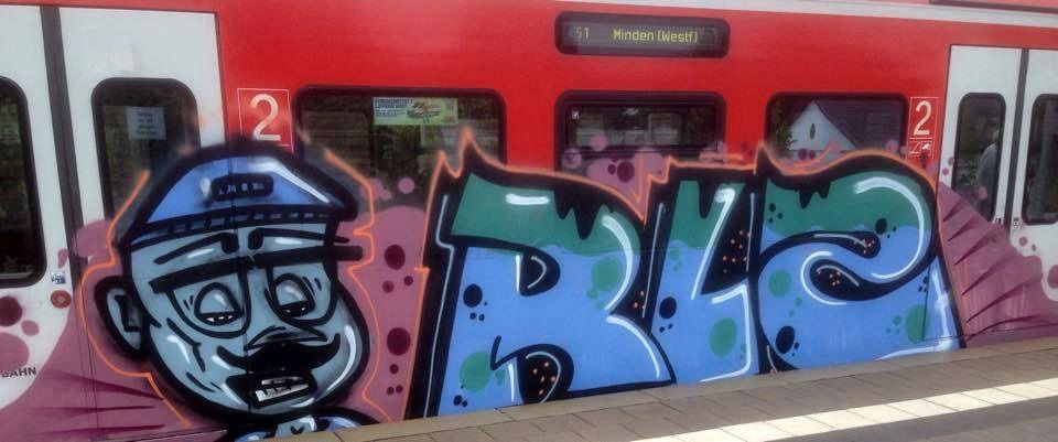Graffiti Train - Photo by oldenburgcity - rlz (2015)