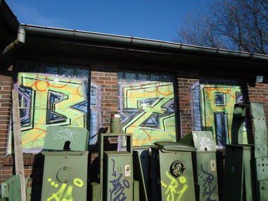 Graffiti Bombing in Oldenburg - Photo by oldenburgcity - bza
