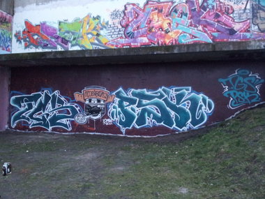 Graffiti Wall in Oldenburg - Photo by oldenburgcity - tgs, cody, psk (2014)