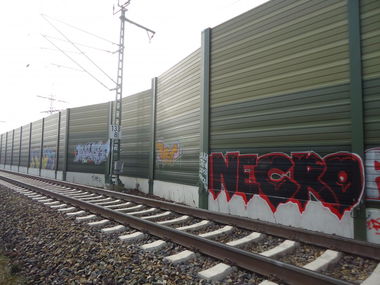 Graffiti Bombing in Timbuktu - Photo by oldenburgcity - beaf, necro