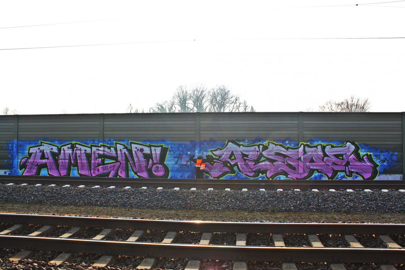 Graffiti Wall - Photo by oldenburgcity - amen, alsoe (2014)
