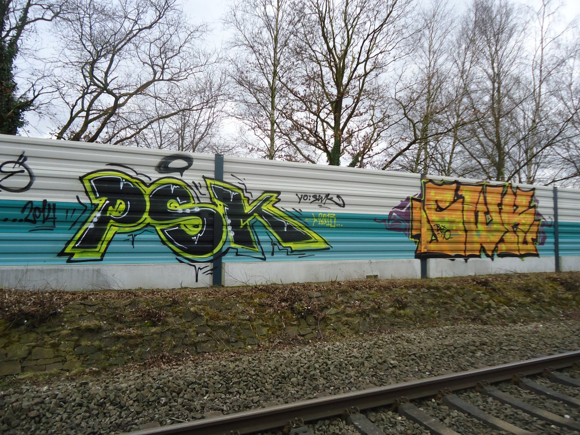 Graffiti Bombing - Photo by oldenburgcity - psk, swk