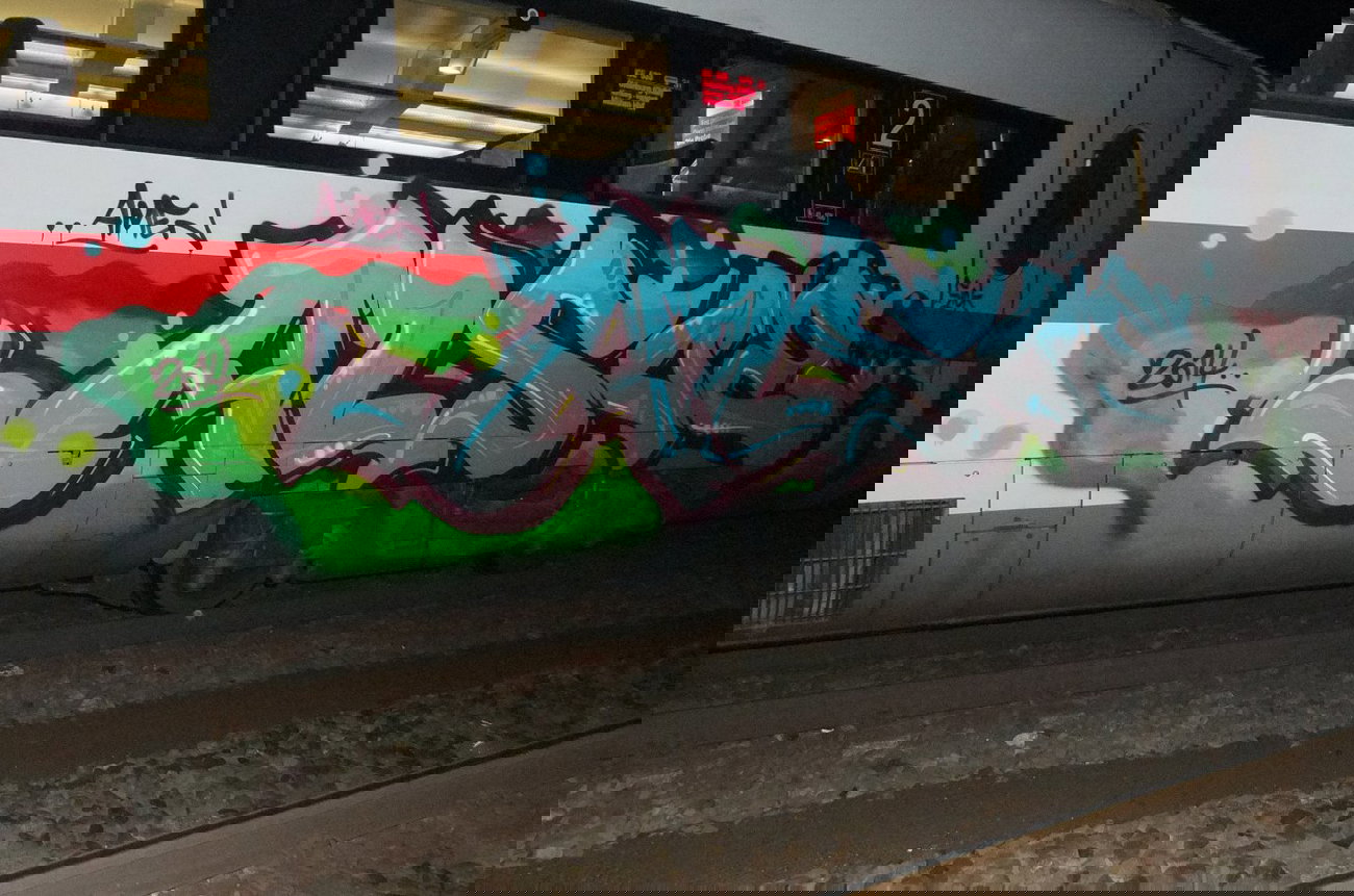Graffiti Train - Photo by oldenburgcity - alsoe
