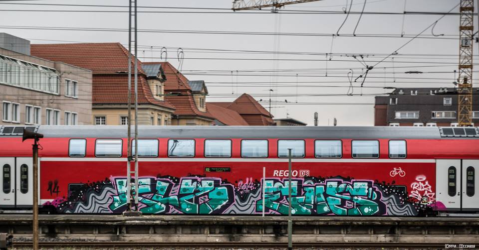 Graffiti Train - Photo by oldenburgcity - rlz, ems (2014)