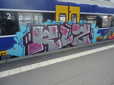 Graffiti Train in Oldenburg - Photo by oldenburgcity - rlz (2014)