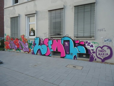 Graffiti Wall in Oldenburg - Photo by oldenburgcity - amen, lino, leeno (2014)