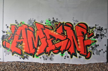 Graffiti Wall - Photo by oldenburgcity - amen
