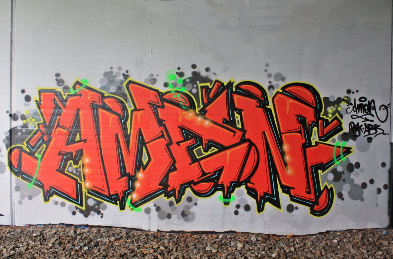 Graffiti Wall - Photo by oldenburgcity - amen