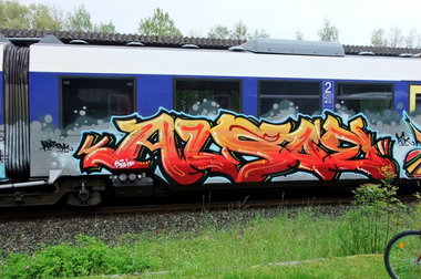 Graffiti Train - Photo by oldenburgcity - alsoe