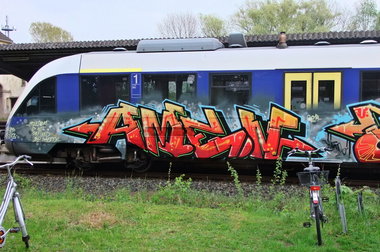 Graffiti Train - Photo by oldenburgcity - amen