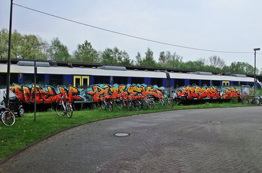 Graffiti Train - Photo by oldenburgcity - amen, chek, alsoe (2014)