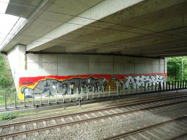 Graffiti Bombing in Oldenburg - Photo by oldenburgcity - amen, alsoe, also (2014)