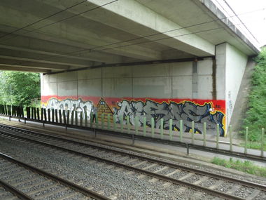 Graffiti Bombing in Oldenburg - Photo by oldenburgcity - amen, alsoe, also (2014)