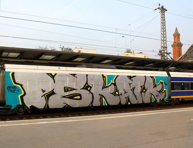 Graffiti Train - Photo by oldenburgcity - psk, atk (2014)