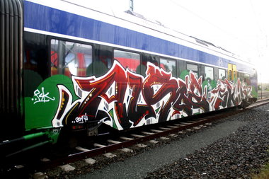 Graffiti Train - Photo by oldenburgcity - alsoe, skin (2014)