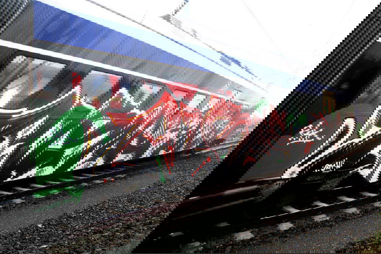 Graffiti Train - Photo by oldenburgcity - alsoe, skin (2014)