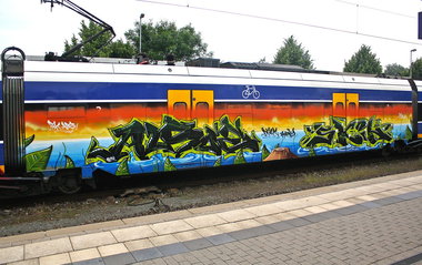 Graffiti Train - Photo by oldenburgcity - alsoe, skin (2014)