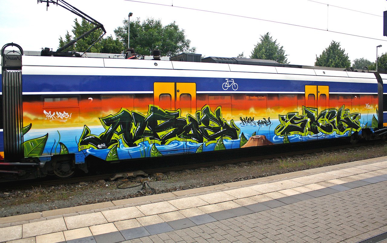 Graffiti Train - Photo by oldenburgcity - alsoe, skin (2014)