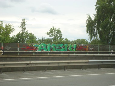 Graffiti Bombing - Photo by oldenburgcity - amen (2014)