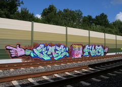 Graffiti Bombing - Photo by oldenburgcity - ems, rlz (2014)