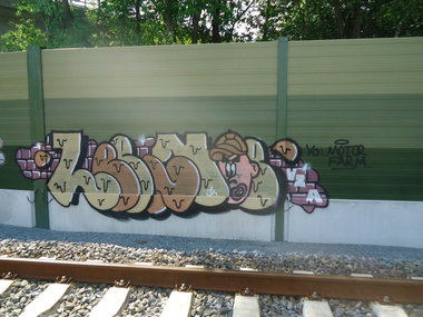 Graffiti Bombing - Photo by oldenburgcity - leenoe, lino, leeno