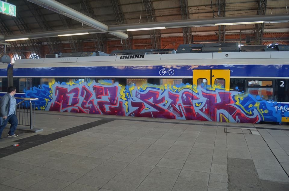 Graffiti Train - Photo by oldenburgcity - rlz, swk (2014)