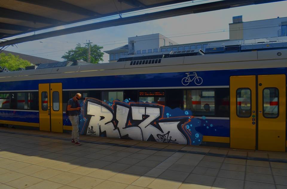 Graffiti Train - Photo by oldenburgcity - rlz (2014)