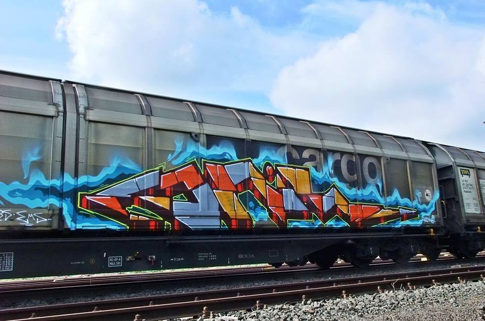 Graffiti Train - Photo by oldenburgcity - onil (2014)