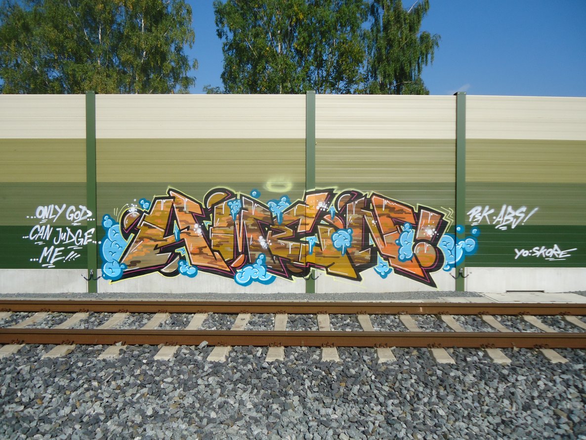 Graffiti Bombing - Photo by oldenburgcity - amen (2014)