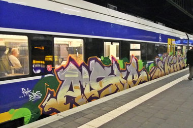 Graffiti Train - Photo by oldenburgcity - alsoe, skin (2014)