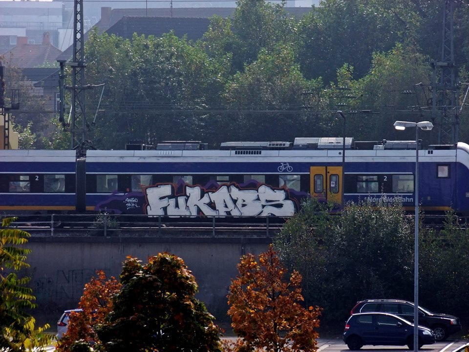 Graffiti Train - Photo by oldenburgcity - fuk, abs (2014)