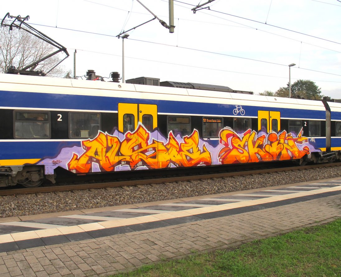 Graffiti Train - Photo by oldenburgcity - alsoe, skin (2014)