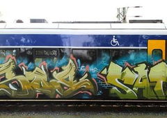 Graffiti Train - Photo by oldenburgcity - alsoe, also, satan (2014)