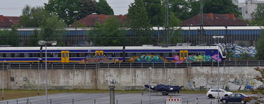 Graffiti Train - Photo by oldenburgcity - niek, haut, serie (2015)