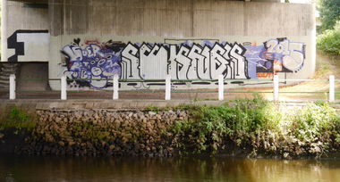 Graffiti Bombing - Photo by oldenburgcity - swkwer, kuer, kwer (2015)