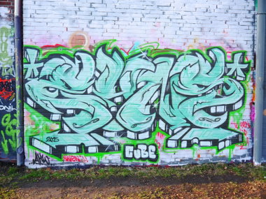 Graffiti Wall - Photo by oldenburgcity - eyns, eins (2015)