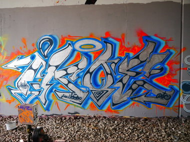 Graffiti Wall - Photo by oldenburgcity - ikoe, asek (2015)
